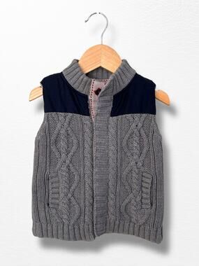 NWT Mud Pie Cozy Sweater Vest, 12-18 Months